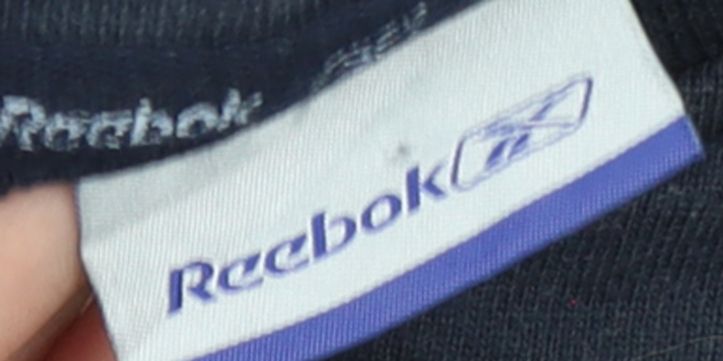 Reebok Men’s Blue Crew Neck Sweatshirt L Pullover Logo Sportswear