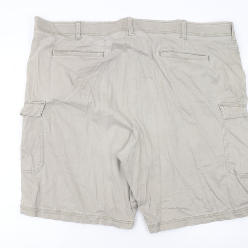 Lee Men’s Beige Cargo Shorts Size 48 Stretch Cotton Canvas