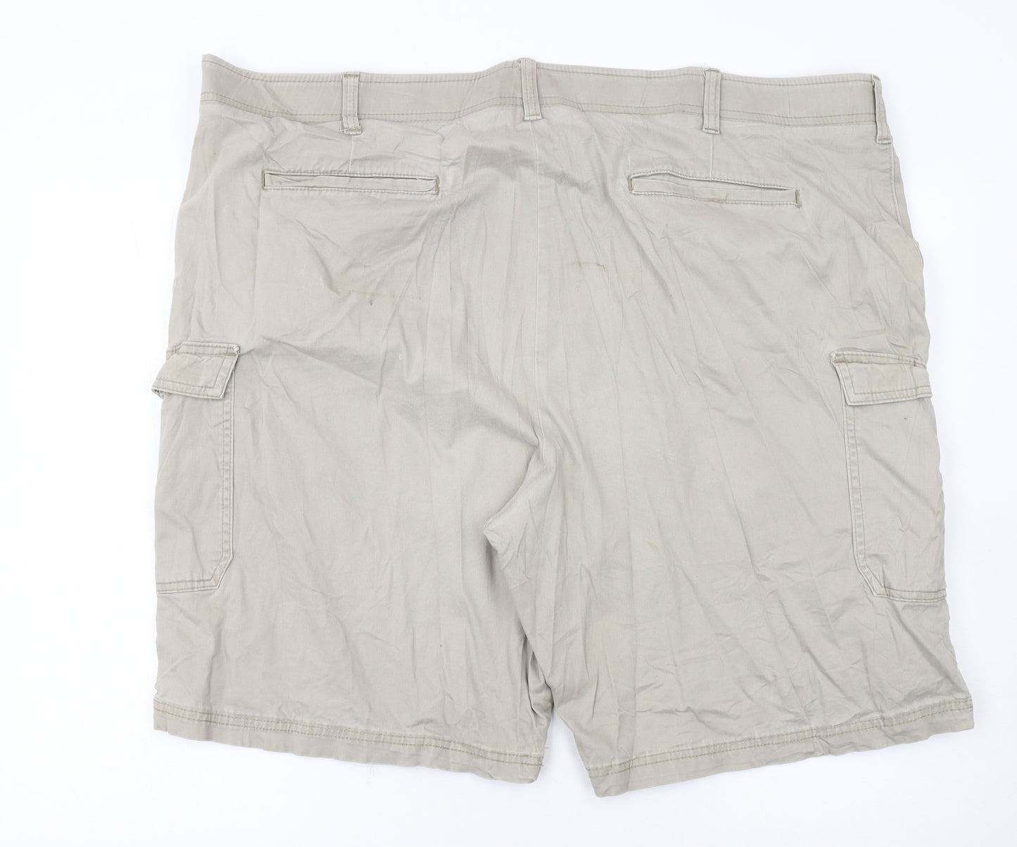 Lee Men’s Beige Cargo Shorts Size 48 Stretch Cotton Canvas