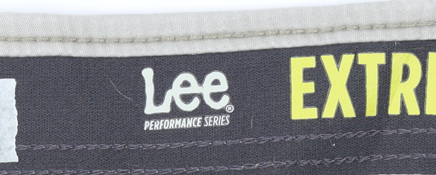 Lee Men’s Beige Cargo Shorts Size 48 Stretch Cotton Canvas