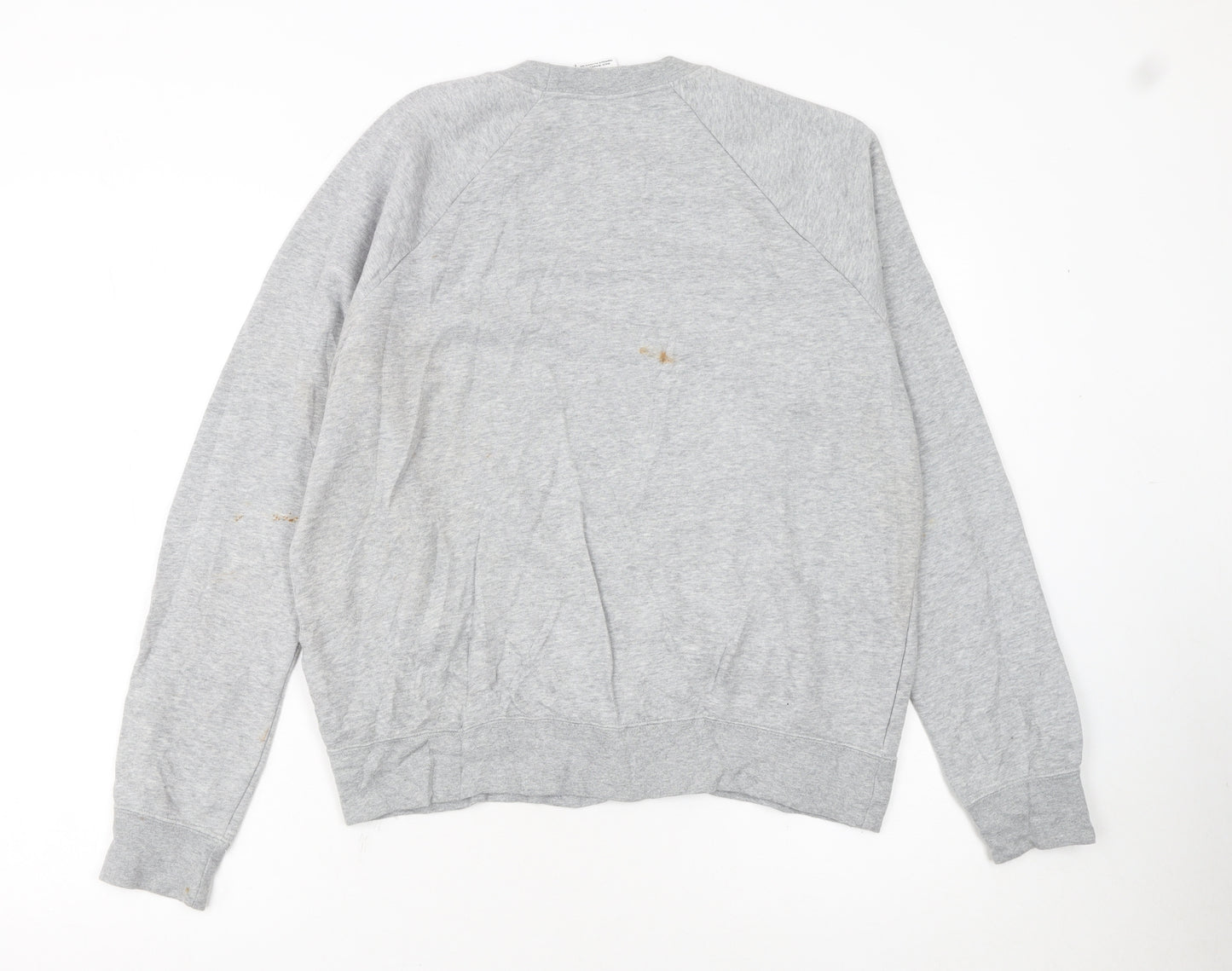 Nike Women Grey Crew Neck Sweatshirt Medium - Casual Pullover