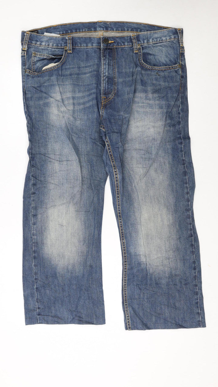 Lee Men's Blue Straight Regular Fit Denim Jeans W38 L34