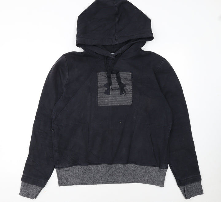 Under Armour Women's Black Medium Pullover Hoodie with Logo