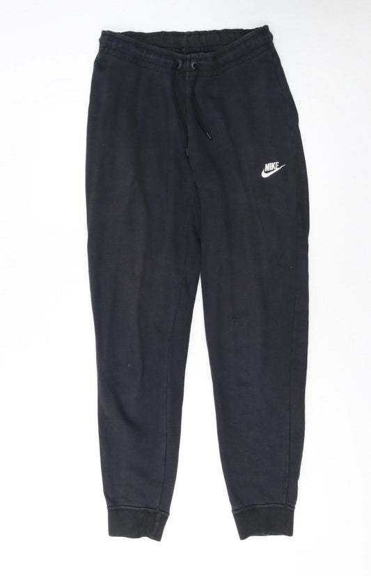 Nike Womens Black Small Jogger Sweatpants Elastic Waist Comfort Fit