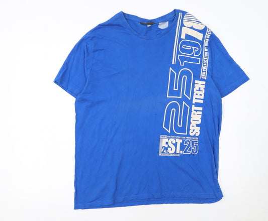 OWK Original Wear K Men's Blue XL Graphic Sport Tech T-Shirt