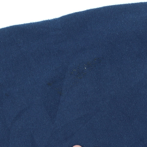 Adidas Men's Blue Logo Pullover Cotton Sweatshirt Size L