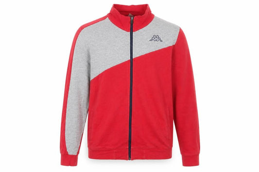 Kappa Men's Red Grey Track Jacket Medium Full Zip Sportswear