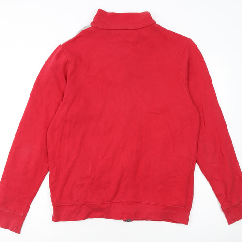Kappa Men's Red Grey Track Jacket Medium Full Zip Sportswear