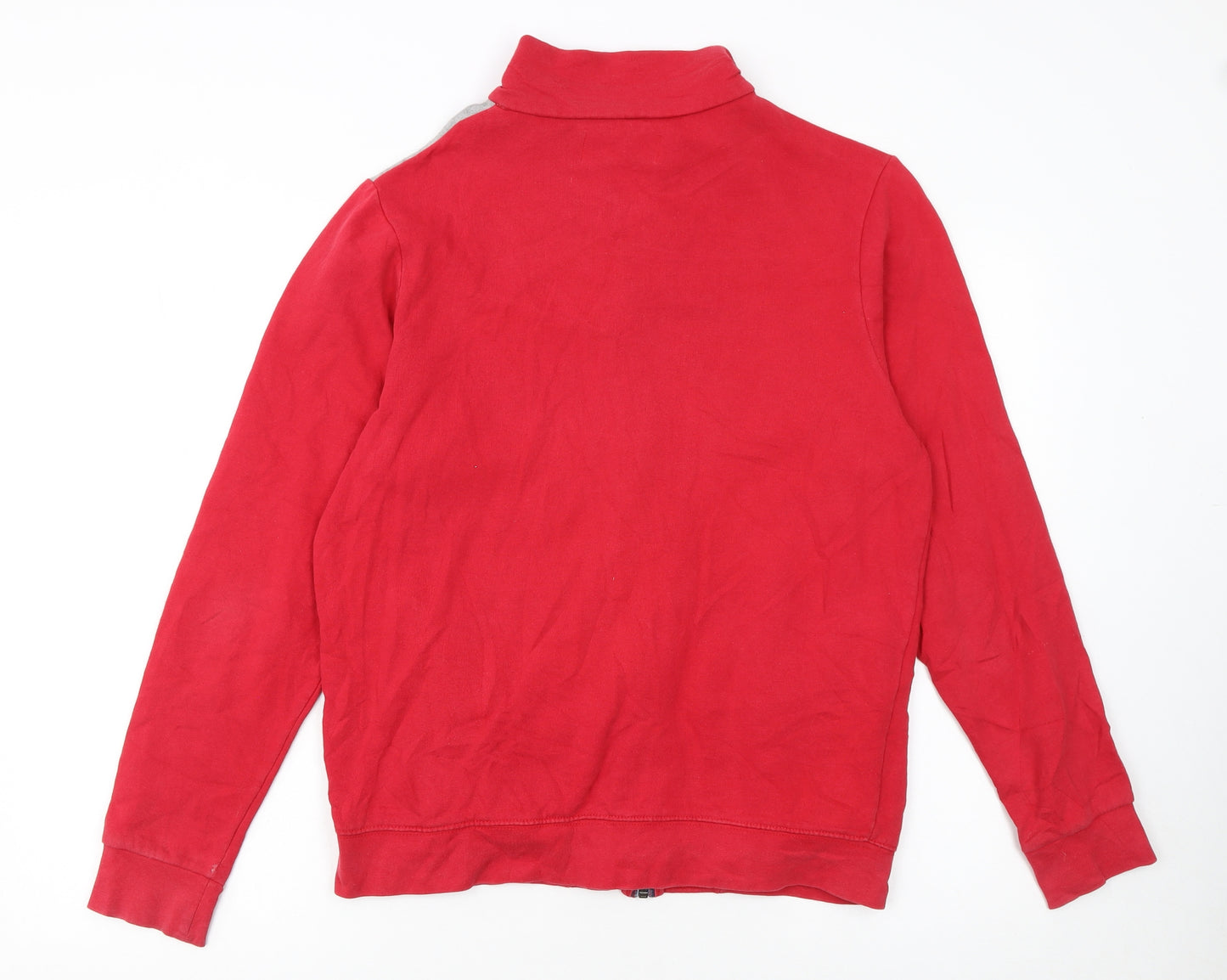 Kappa Men's Red Grey Track Jacket Medium Full Zip Sportswear