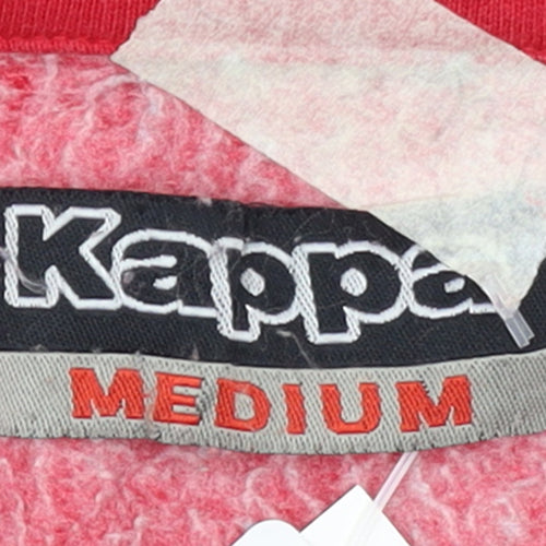 Kappa Men's Red Grey Track Jacket Medium Full Zip Sportswear