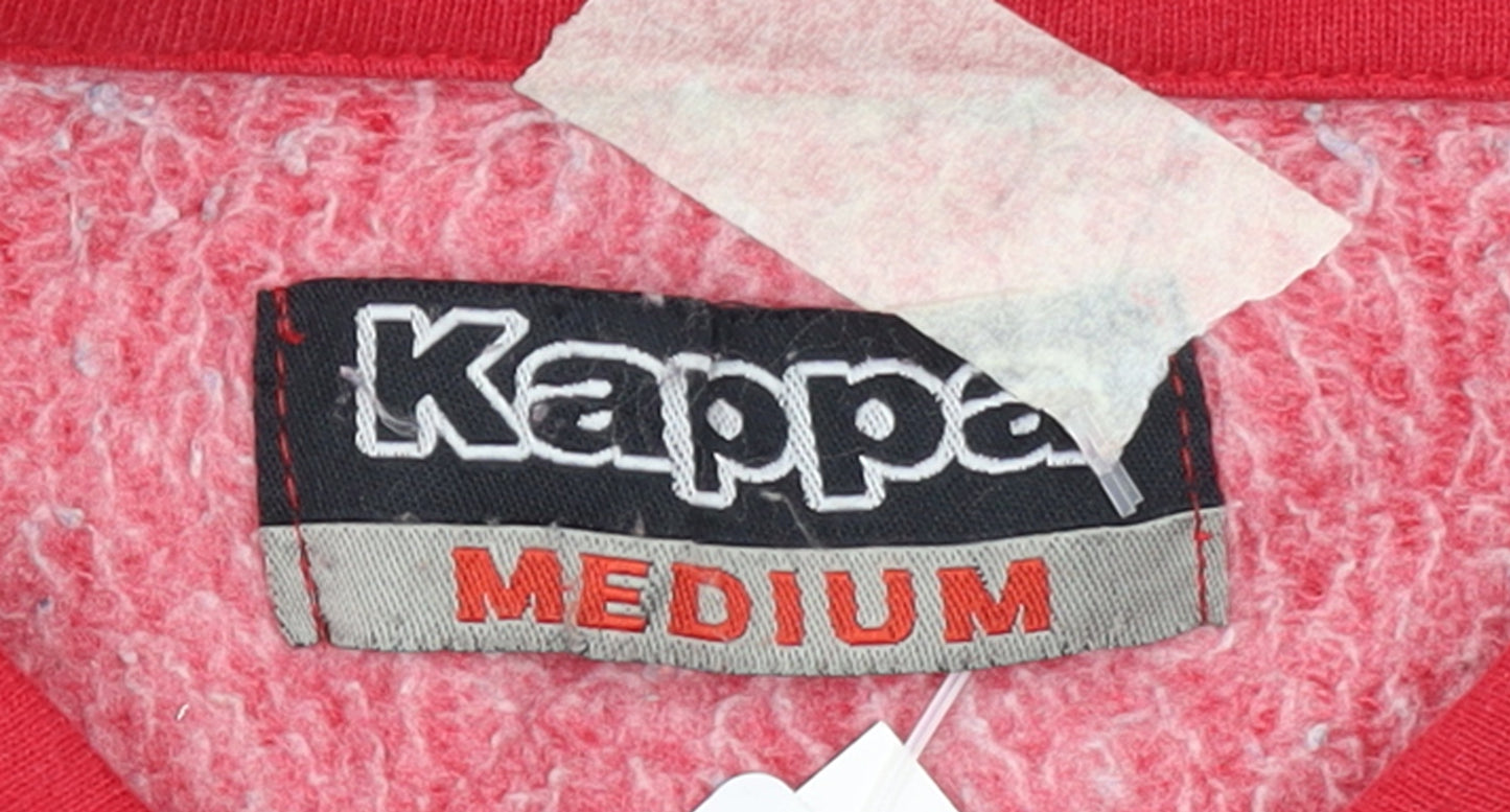 Kappa Men's Red Grey Track Jacket Medium Full Zip Sportswear