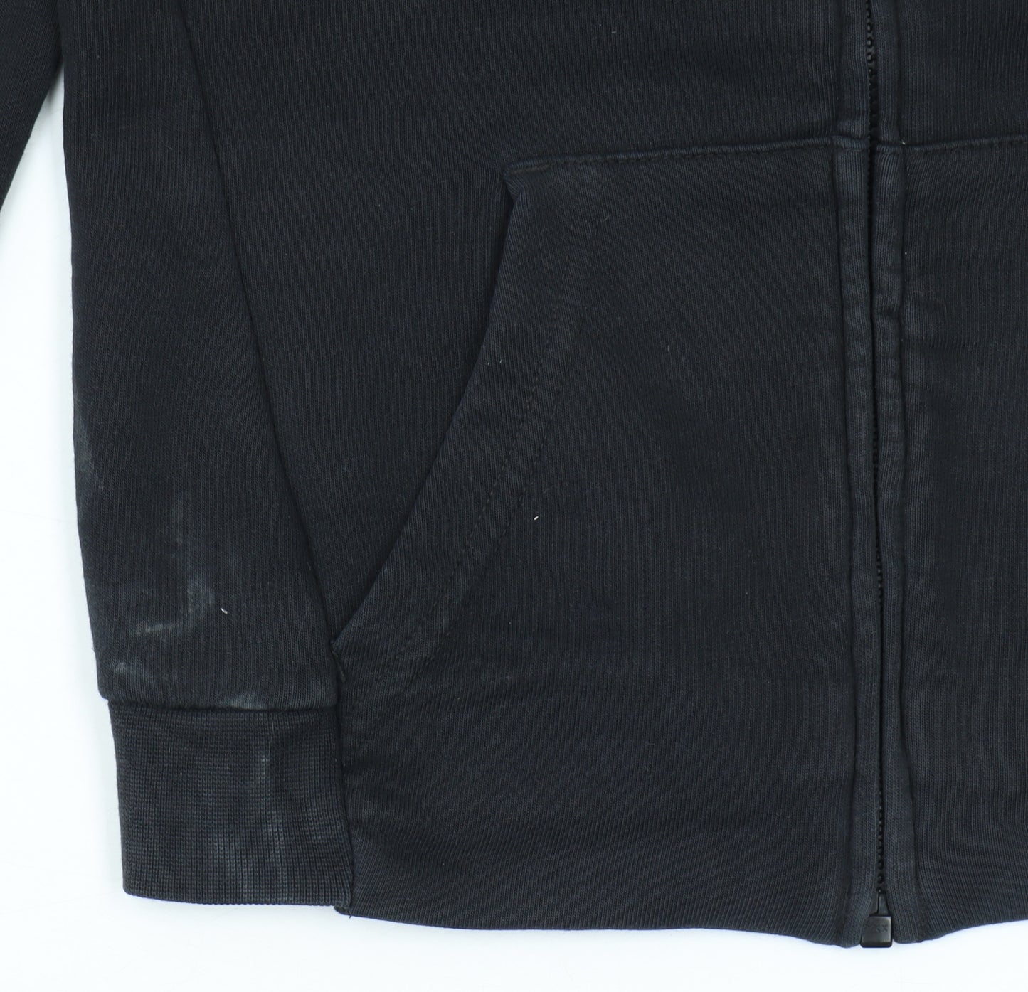 Adidas Womens Black XS Full Zip Hoodie with Red Logo