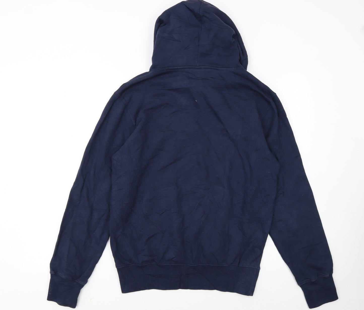 Champion Men's Blue Pullover Hoodie Medium Embroidered Logo