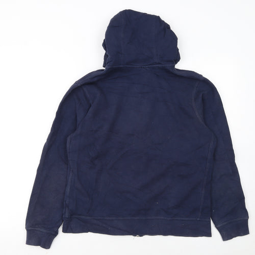 Nike Boys Navy Blue Full Zip Hoodie XL 13-15 Years Fleece Sweatshirt