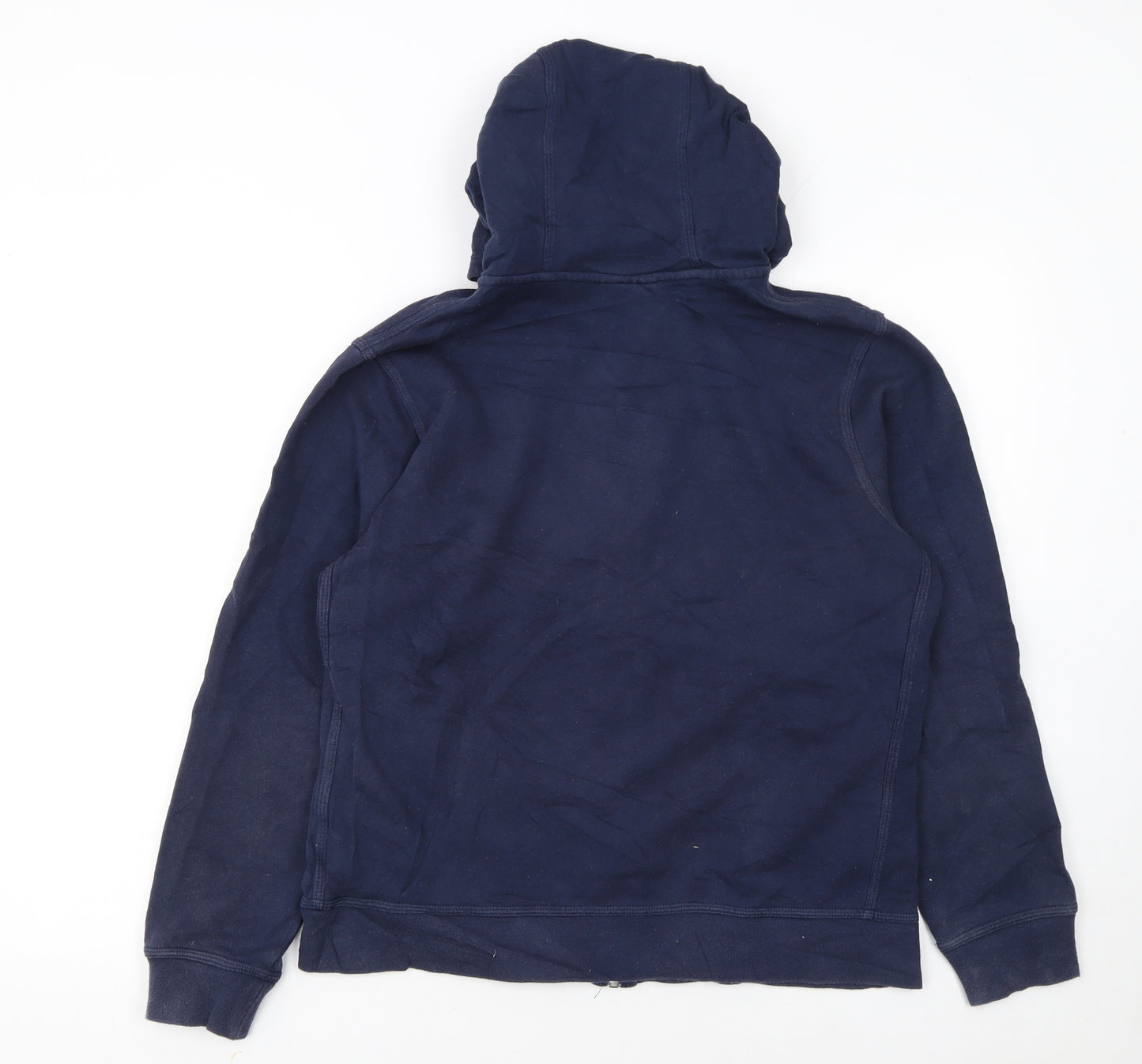 Nike Boys Navy Blue Full Zip Hoodie XL 13-15 Years Fleece Sweatshirt