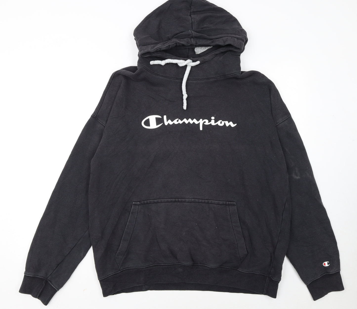 Champion Women’s Black Large Pullover Hoodie with Logo Front