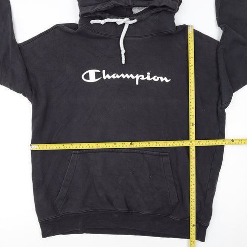 Champion Women’s Black Large Pullover Hoodie with Logo Front