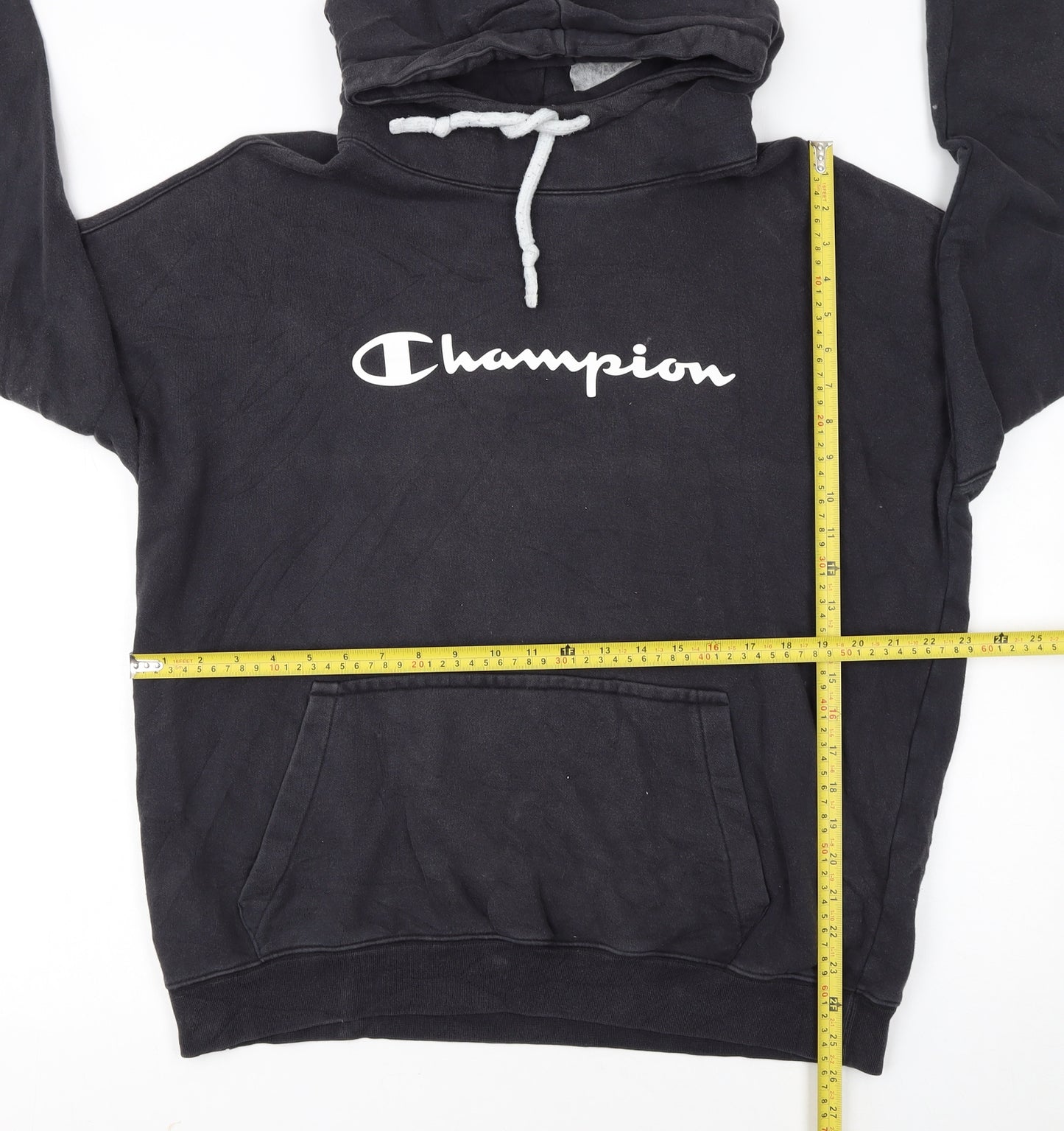 Champion Women’s Black Large Pullover Hoodie with Logo Front
