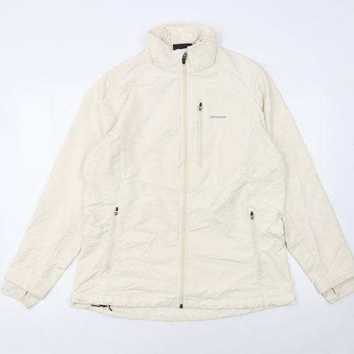 Patagonia Women's Ivory Softshell Mid-Length Active Jacket L