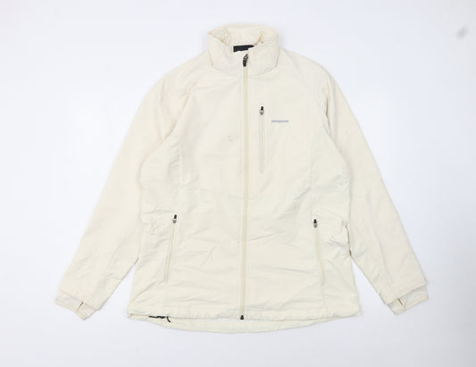 Patagonia Women's Ivory Softshell Mid-Length Active Jacket L