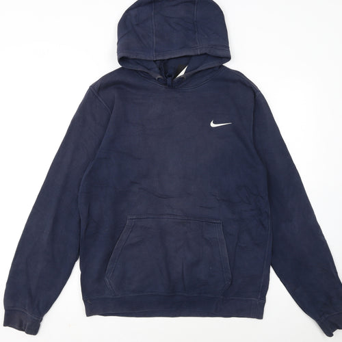 Nike Men's Blue Pullover Hoodie Small Regular Fit Sportswear