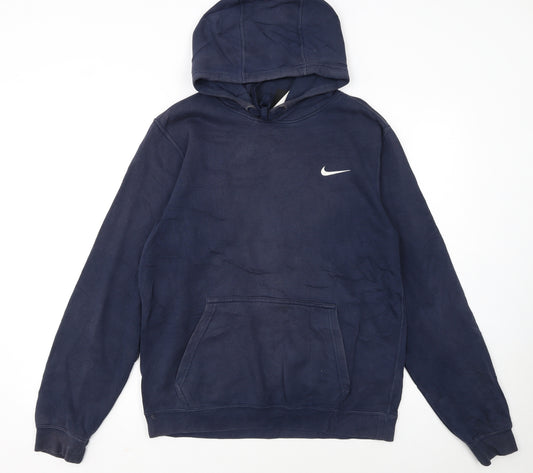 Nike Men's Blue Pullover Hoodie Small Regular Fit Sportswear