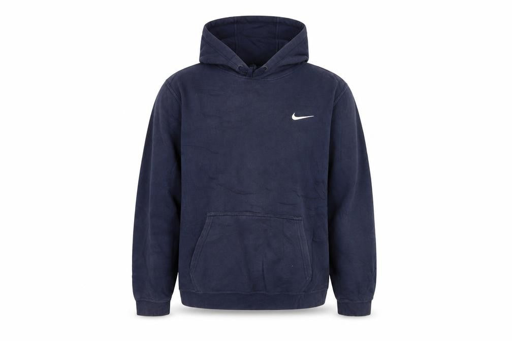Front view of Nike Men's Blue Pullover Hoodie Small Regular Fit Sportswear