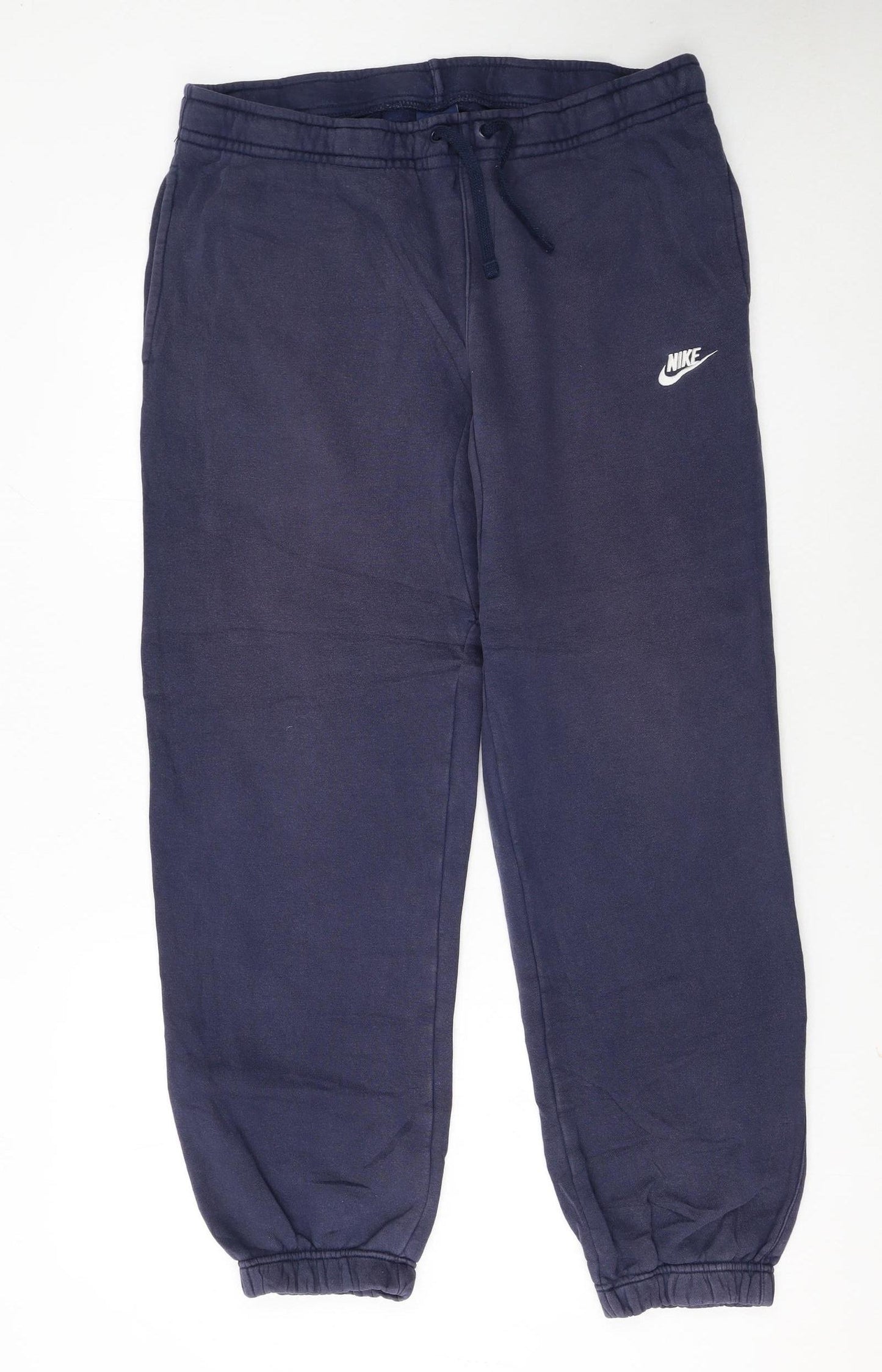 Nike Men's Blue Jogger Trousers Size M Regular Fit Fleece