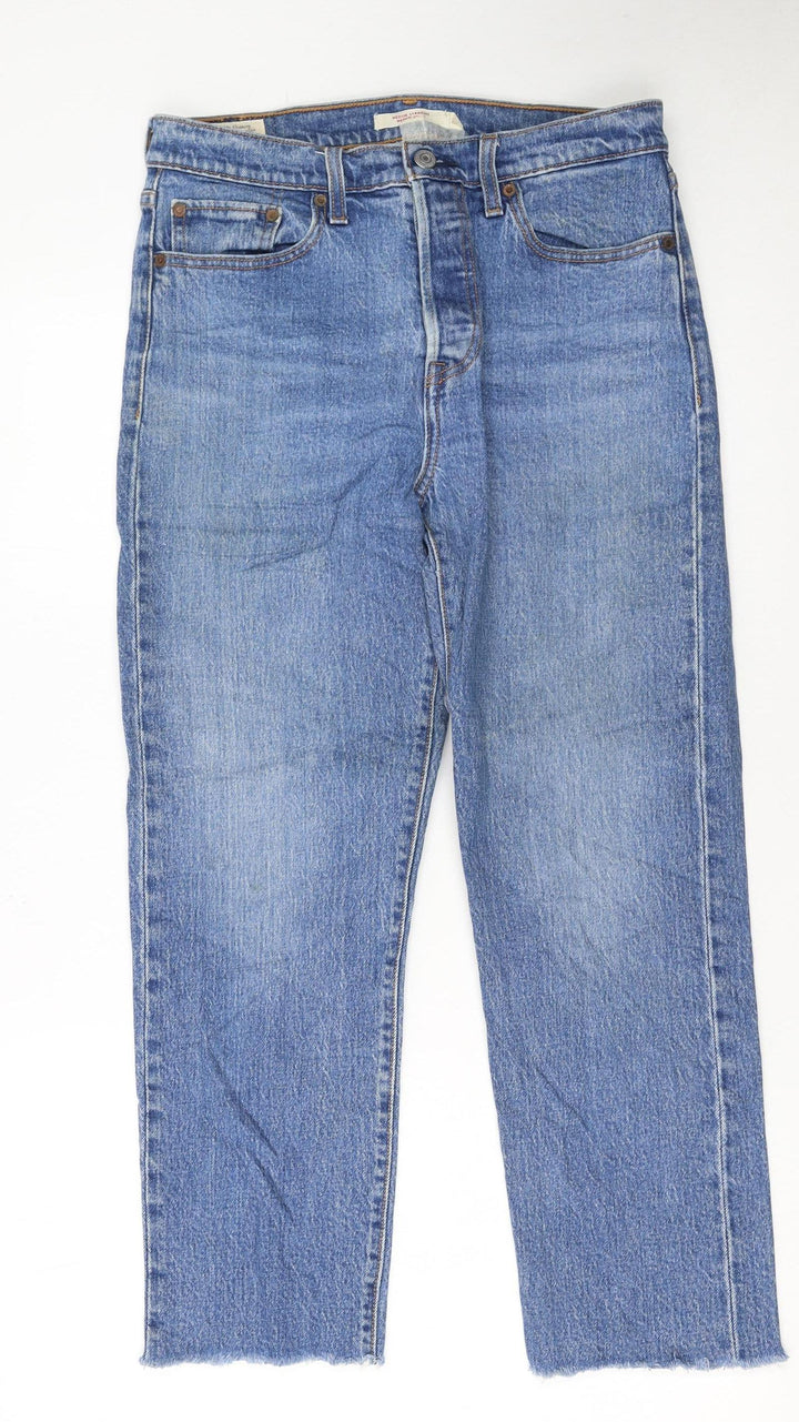 Levi Strauss Women Blue Straight High Rise Jeans W29 L26