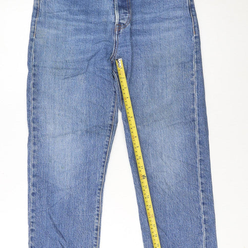 Levi Strauss Women Blue Straight High Rise Jeans W29 L26