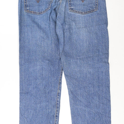 Levi Strauss Women Blue Straight High Rise Jeans W29 L26