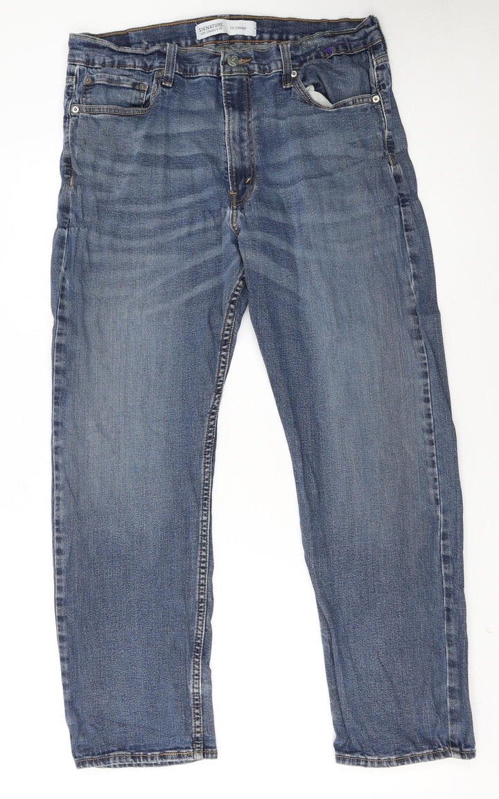 Levi Strauss & Co Men’s Blue 36x30 Straight Regular Denim Jeans