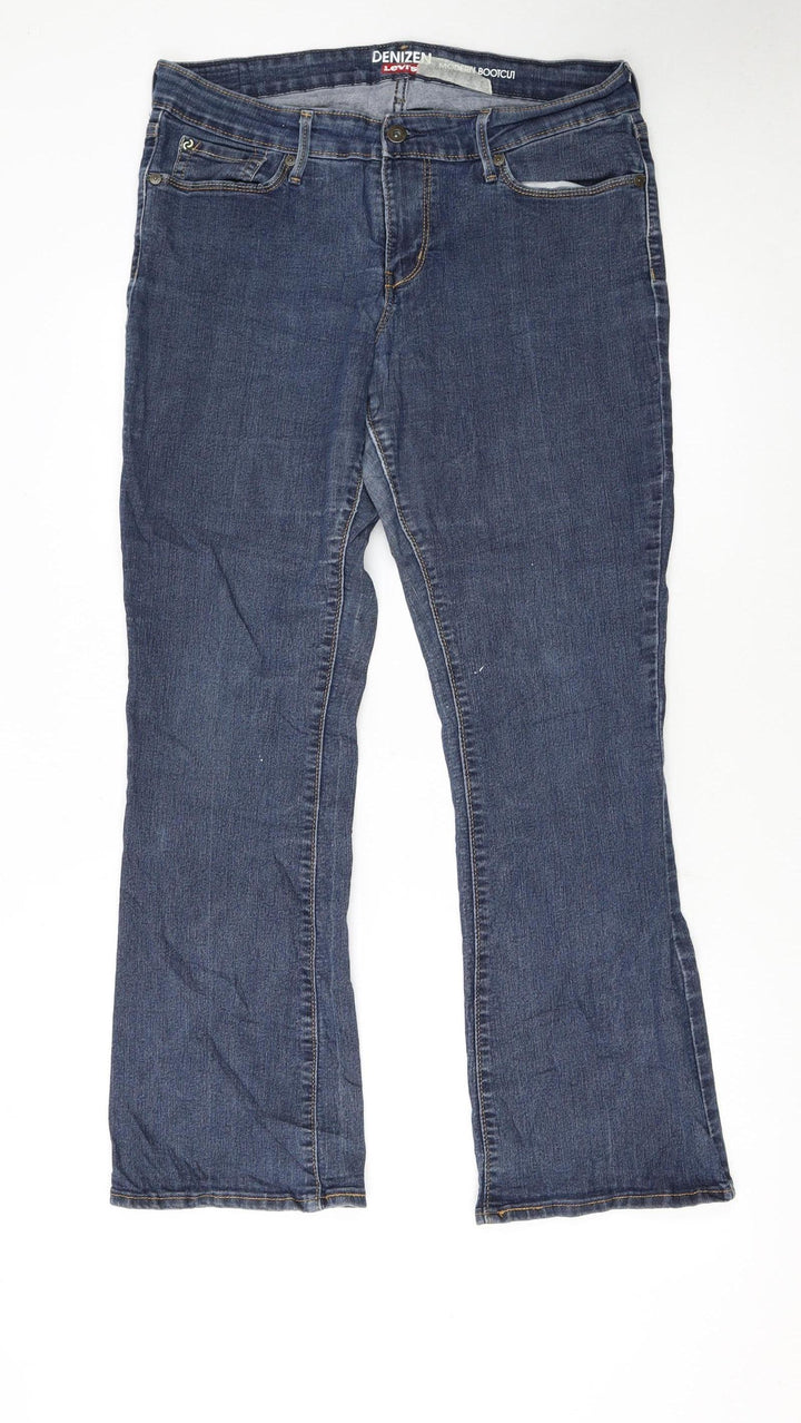 Levi's Denizen Women's Blue Bootcut Jeans Size 12 Stretch Denim