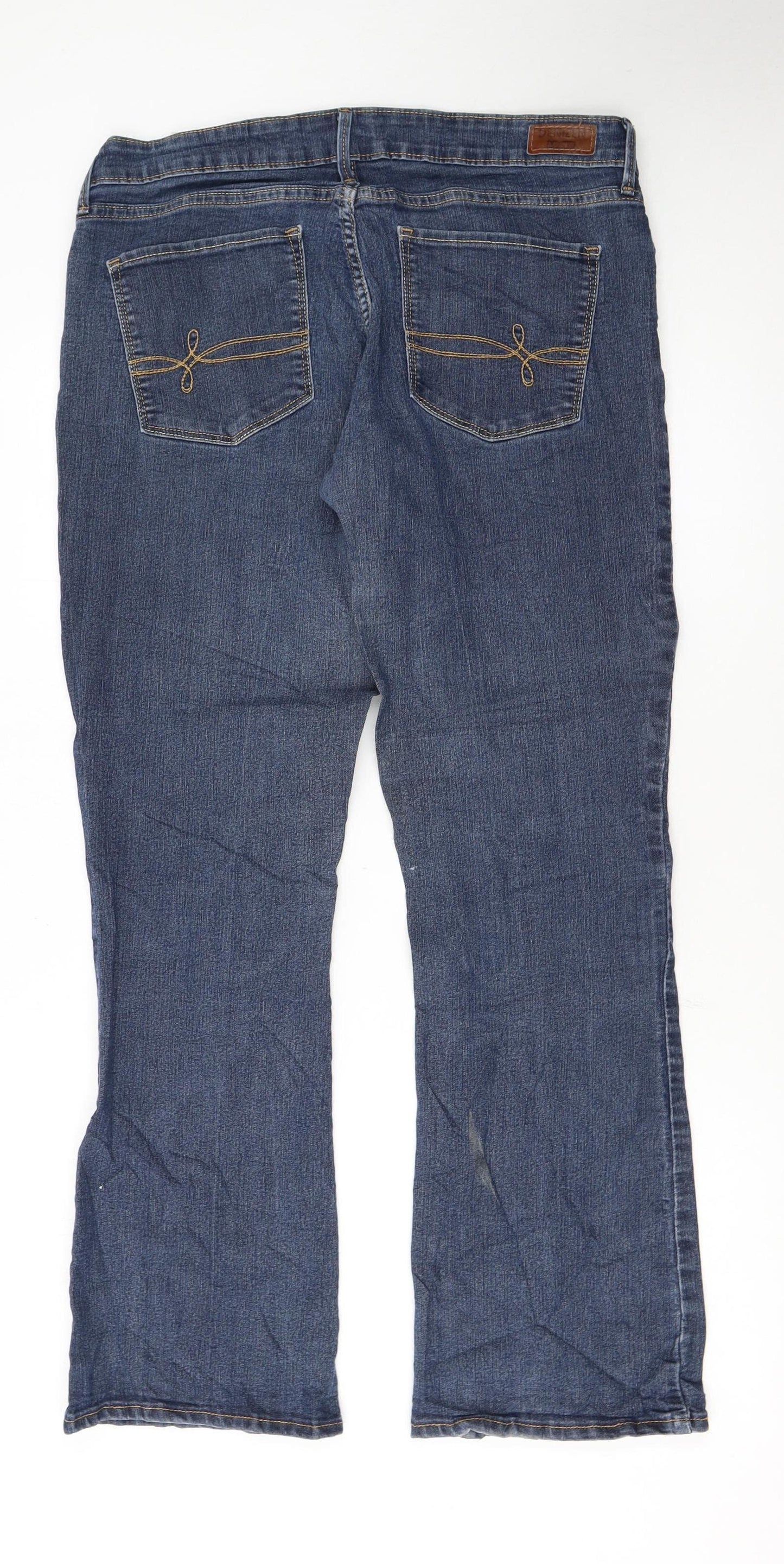 Levi's Denizen Women's Blue Bootcut Jeans Size 12 Stretch Denim