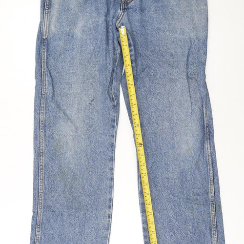Wrangler Men's Blue Regular Fit Straight Leg Jeans W30 L32