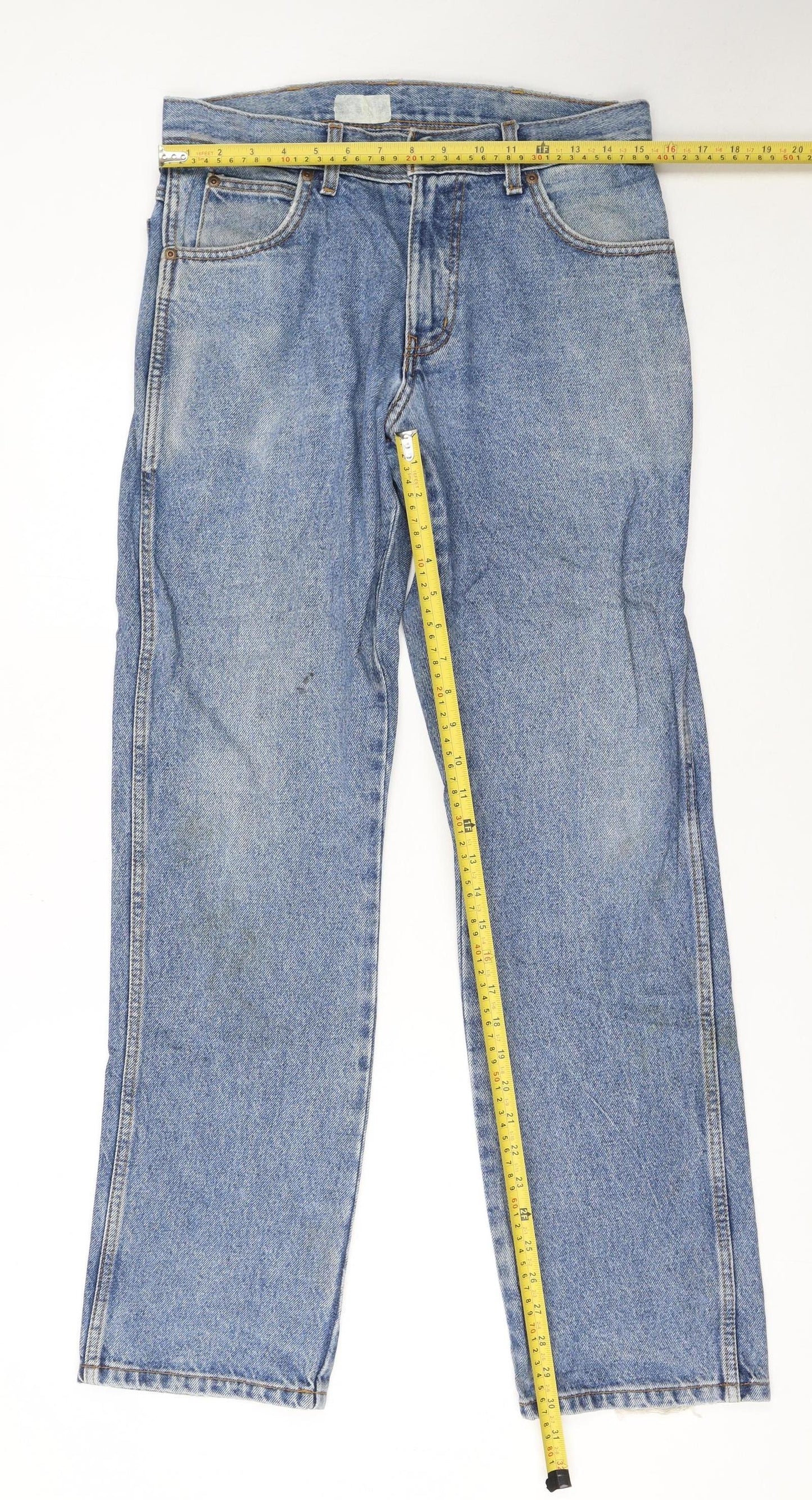 Wrangler Men's Blue Regular Fit Straight Leg Jeans W30 L32