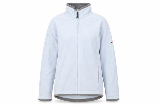 Front view of Berghaus Women's Blue Fleece Jacket, size 12, Lightweight Outdoor