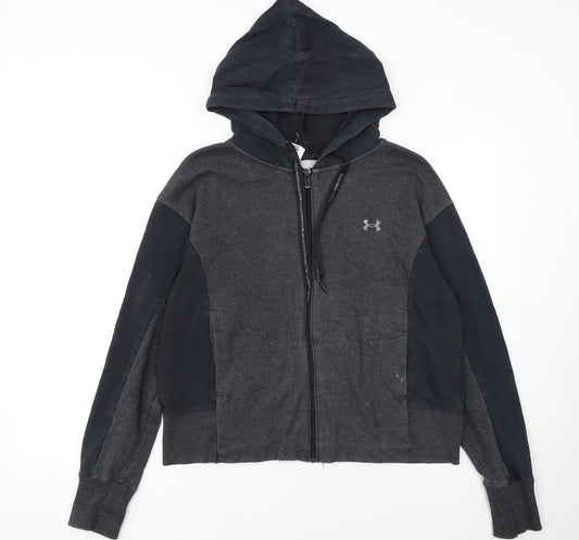 Under Armour Womens Black Full Zip Hoodie Size M Sportswear