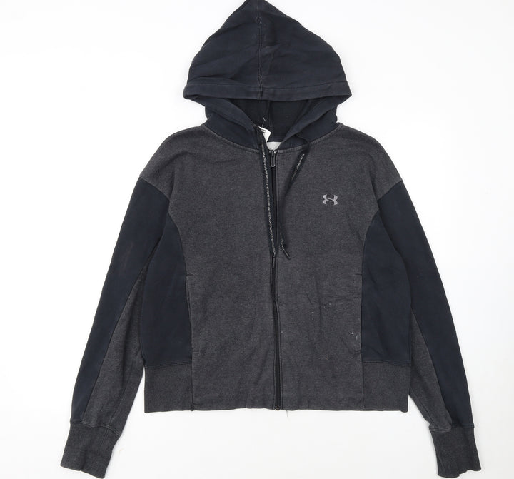 Under Armour Womens Black Full Zip Hoodie Size M Sportswear