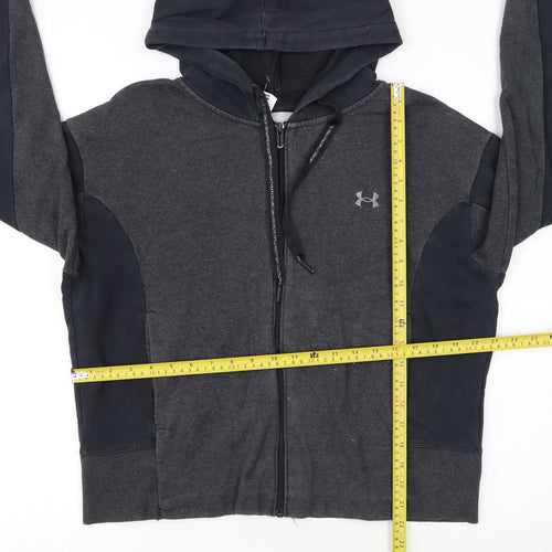 Under Armour Womens Black Full Zip Hoodie Size M Sportswear