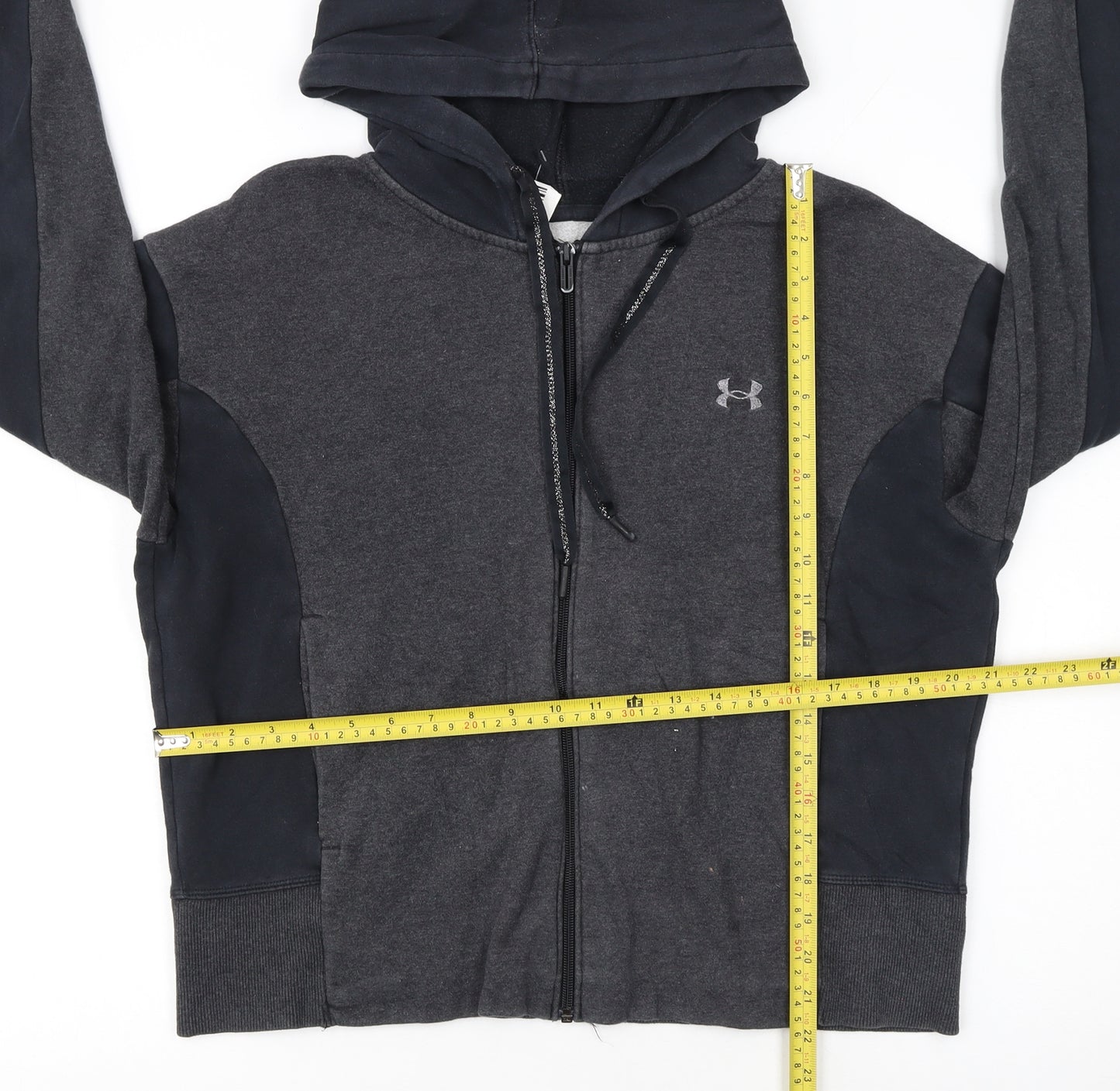 Under Armour Womens Black Full Zip Hoodie Size M Sportswear