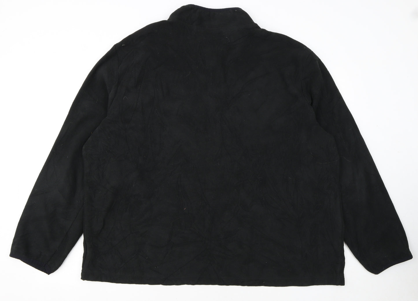 Starter Mens Black 2XL Fleece Pullover 1/4 Zip Sweatshirt