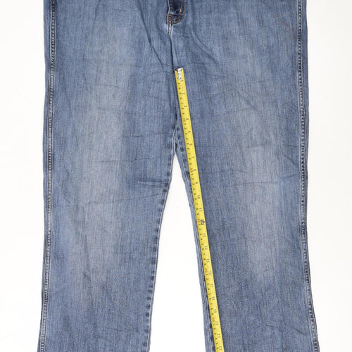 Wrangler Men's Blue Arizona Stretch Jeans W42 L32 Regular Fit