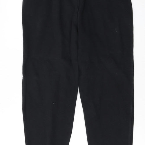 FILA Men's Black Jogger Trousers Size M Cotton Blend Fleece