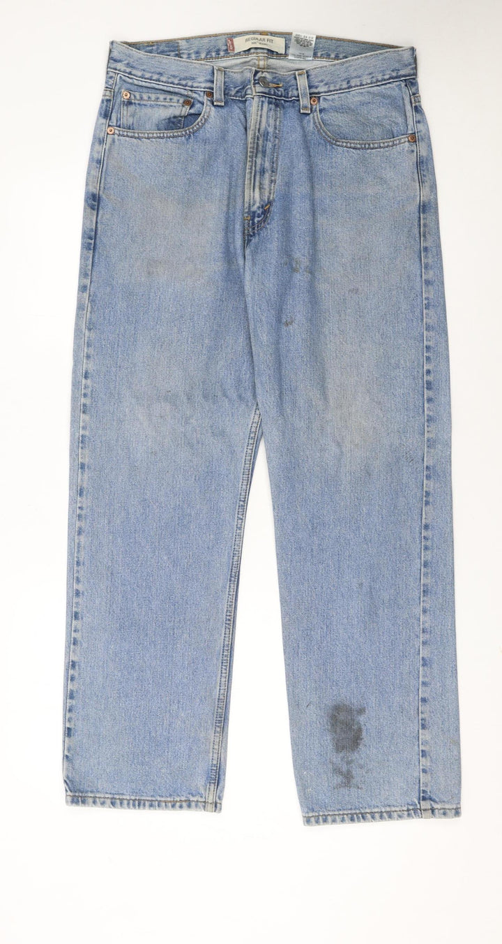 Levi's 505 Men's Blue Regular Fit Straight Denim Jeans W34 L30