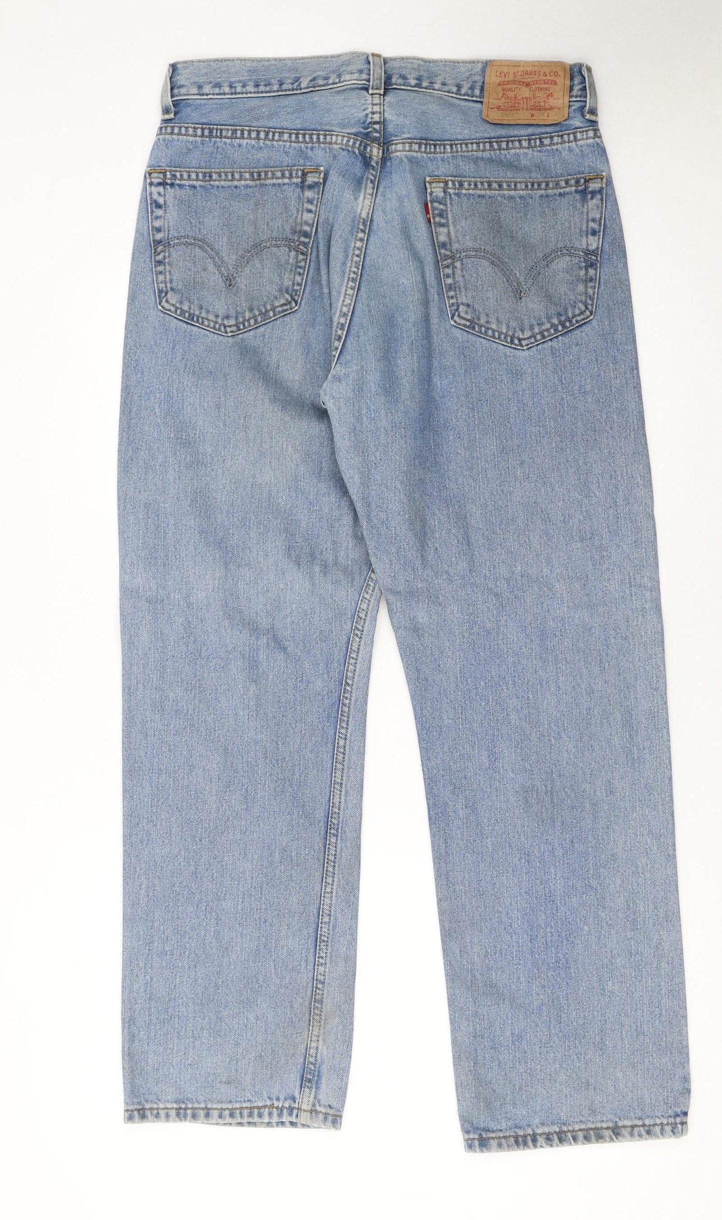 Levi's 505 Men's Blue Regular Fit Straight Denim Jeans W34 L30