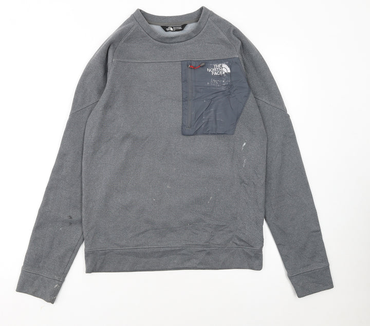 The North Face Men's Grey Pullover Sweatshirt S Outdoor Fleece