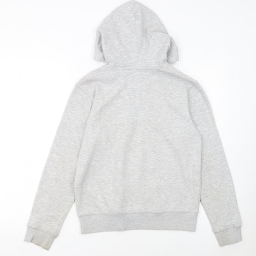 Champion Boys Grey Pullover Hoodie L Fleece Logo Sportswear