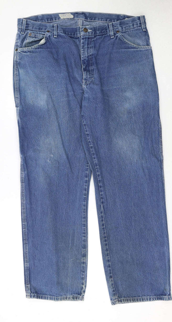 Dickies Men's Blue Relaxed Fit Straight Leg Denim Jeans 38x30