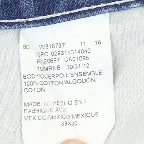 Dickies Men's Blue Relaxed Fit Straight Leg Denim Jeans 38x30